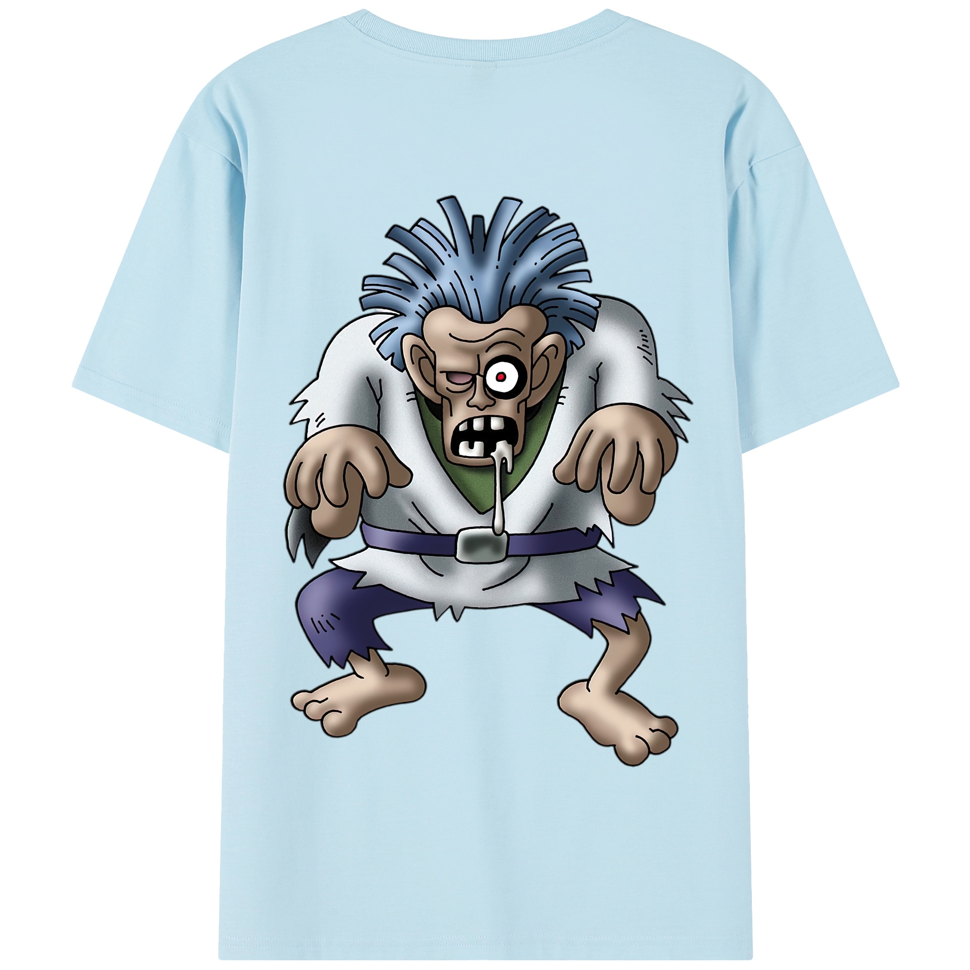 （画像用） ドラゴンクエスト Doragon Kuesuto Dragon Quest 綿100％半袖Tシャツ（背面プリント）